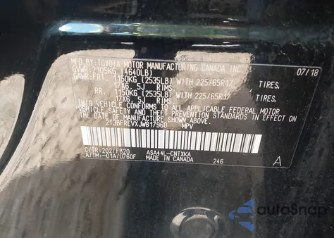 2018 Toyota Rav4 Le from USA, damaged, VIN 2T3BFREVXJW817960